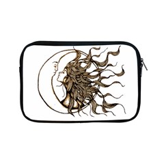 Psychedelic Art Drawing Sun And Moon Head Fictional Character Apple Ipad Mini Zipper Cases by Sarkoni