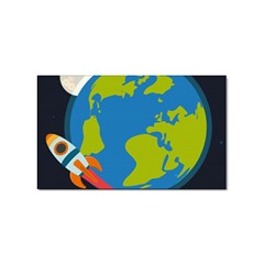 Spaceship Design Sticker Rectangular (10 Pack) by Bedest