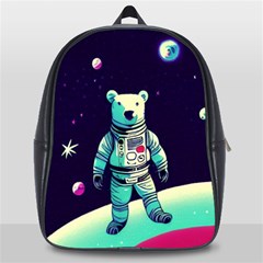 Bear Astronaut Futuristic School Bag (large) by Bedest