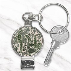 Plants Leaves Boho Botany Foliage Nail Clippers Key Chain by Bedest