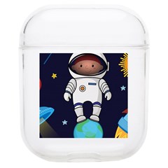 Boy Spaceman Space Rocket Ufo Planets Stars Soft Tpu Airpods 1/2 Case by Ndabl3x