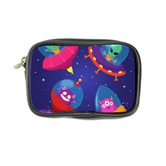 Cartoon Funny Aliens With Ufo Duck Starry Sky Set Coin Purse by Ndabl3x