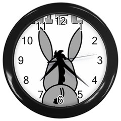 Donkey Ass Funny Nice Cute Floppy Wall Clock (black) by Sarkoni