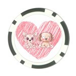 Paw Dog Pet Puppy Canine Cute Poker Chip Card Guard Back