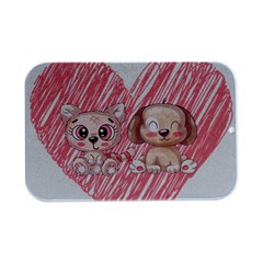 Paw Dog Pet Puppy Canine Cute Open Lid Metal Box (silver)   by Sarkoni