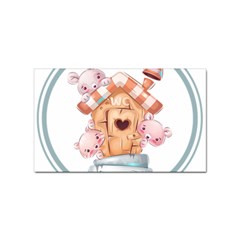 House Pet Animal Cute Sticker Rectangular (100 Pack) by Sarkoni