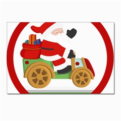 Christmas Santa Claus Postcards 5  X 7  (pkg Of 10) by Sarkoni