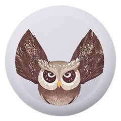 Owl Bird Feathers Dento Box With Mirror by Sarkoni