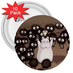 Cute Anime Scenery Artwork Fanart 3  Buttons (10 Pack)  by Bedest