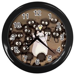 Cute Anime Scenery Artwork Fanart Wall Clock (black) by Bedest