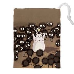 Cute Anime Scenery Artwork Fanart Drawstring Pouch (4xl) by Bedest