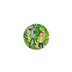 Rick And Morty Adventure Time Cartoon 1  Mini Buttons by Bedest