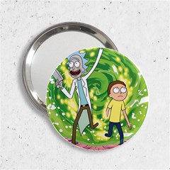 Rick And Morty Adventure Time Cartoon 2 25  Handbag Mirrors by Bedest