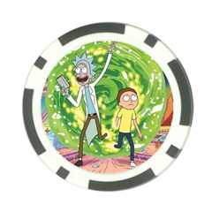 Rick And Morty Adventure Time Cartoon Poker Chip Card Guard by Bedest