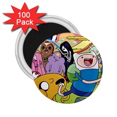 Adventure Time Finn  Jake 2 25  Magnets (100 Pack)  by Bedest