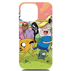 Adventure Time Finn  Jake Iphone 14 Pro Max Black Uv Print Case by Bedest