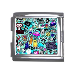 Graffiti Pop Art Crazy Retro Mega Link Italian Charm (18mm) by Bedest