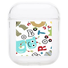 Seamless Pattern Vector With Funny Robots Cartoon Soft Tpu Airpods 1/2 Case by Hannah976