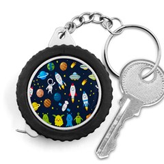 Big Set Cute Astronauts Space Planets Stars Aliens Rockets Ufo Constellations Satellite Moon Rover V Measuring Tape by Hannah976