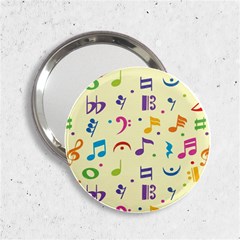 Seamless Pattern Musical Note Doodle Symbol 2 25  Handbag Mirrors by Hannah976