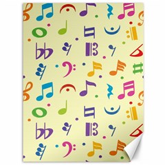 Seamless Pattern Musical Note Doodle Symbol Canvas 36  X 48  by Hannah976