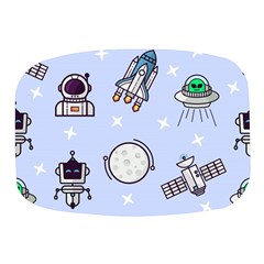 Seamless Pattern With Space Theme Mini Square Pill Box by Hannah976