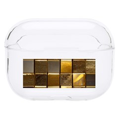 Golden Mosaic Tiles  Hard Pc Airpods Pro Case by essentialimage