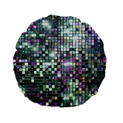 Disco Mosaic Magic Standard 15  Premium Flano Round Cushions by essentialimage365