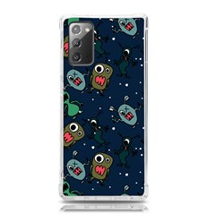 Monster Alien Pattern Seamless Background Samsung Galaxy Note 20 Tpu Uv Case by Hannah976