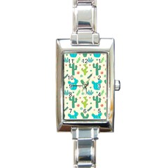 Space Patterns Rectangle Italian Charm Watch by Hannah976