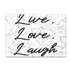 Live Love Laugh Monstera  Sticker A4 (100 Pack) by ConteMonfrey