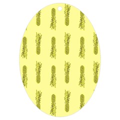 Yellow Pineapple Uv Print Acrylic Ornament Oval by ConteMonfrey