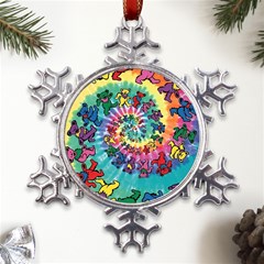 Grateful Dead Artsy Metal Large Snowflake Ornament by Bedest