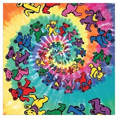 Grateful Dead Bears Tie Dye Vibrant Spiral Lightweight Scarf  by Bedest