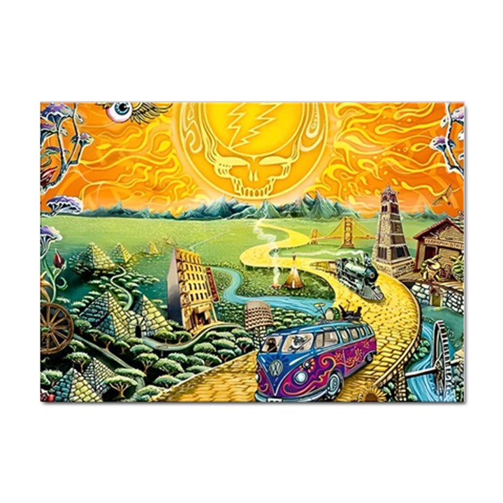 Grateful Dead Golden Road Sticker A4 (100 pack)