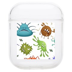 Dangerous Streptococcus Lactobacillus Staphylococcus Others Microbes Cartoon Style Vector Seamless P Soft Tpu Airpods 1/2 Case by Ravend