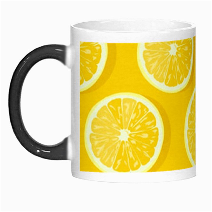 Lemon Fruits Slice Seamless Pattern Morph Mug