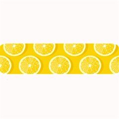 Lemon Fruits Slice Seamless Pattern Large Bar Mat by Ravend