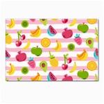 Tropical Fruits Berries Seamless Pattern Postcards 5  x 7  (Pkg of 10) Front