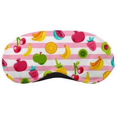 Tropical Fruits Berries Seamless Pattern Sleep Mask by Ravend