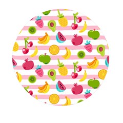 Tropical Fruits Berries Seamless Pattern Mini Round Pill Box (pack Of 5) by Ravend