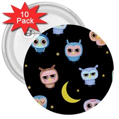 Cute Art Print Pattern 3  Buttons (10 Pack)  by Apen