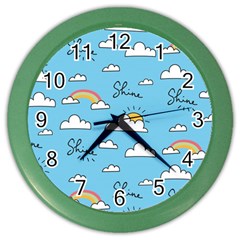 Sky Pattern Color Wall Clock by Apen