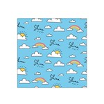 Sky Pattern Satin Bandana Scarf 22  x 22  Front