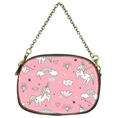 Cute Unicorn Seamless Pattern Chain Purse (two Sides) by Apen