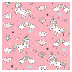 Cute Unicorn Seamless Pattern Lightweight Scarf  by Apen