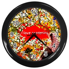 Garden Lover Wall Clock (black) by TShirt44