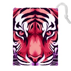 Tiger Design Drawstring Pouch (4xl) by TShirt44