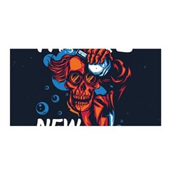 Make Devil Discovery  Satin Wrap 35  X 70  by Saikumar