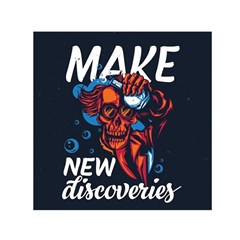 Make Devil Discovery  Square Satin Scarf (30  X 30 ) by Saikumar